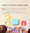 Quwang Quick Solve Parent-child Dual Focused Battle Interactive Thinking Puzzle Colorful Block Puzzle Desktop Toy Quick Solve Puzzle [20 Puzzles + 108 Pieces] Parent-child Interactive Toy Children's Day Gift for Boys and Girls Aged 3-6-12
