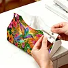 Hummingbird Sunset DIY PULeather Diamond Painting Tissue Box for Adults Beginners Large Size Diamond Art Paper Storage Holder for Living Room Bathroom Table Decor