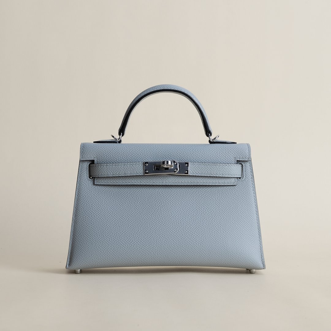 Mini Kelly II Epsom 8U Blue Glacier PHW