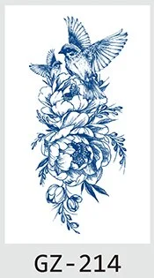 Drop Shipping Temporary Tattoo Stickers Sexy Flowers Juice Ink Lasting Girl Arm Neck Back Waist Buttocks Fake Tatoo Hot Sale DIY