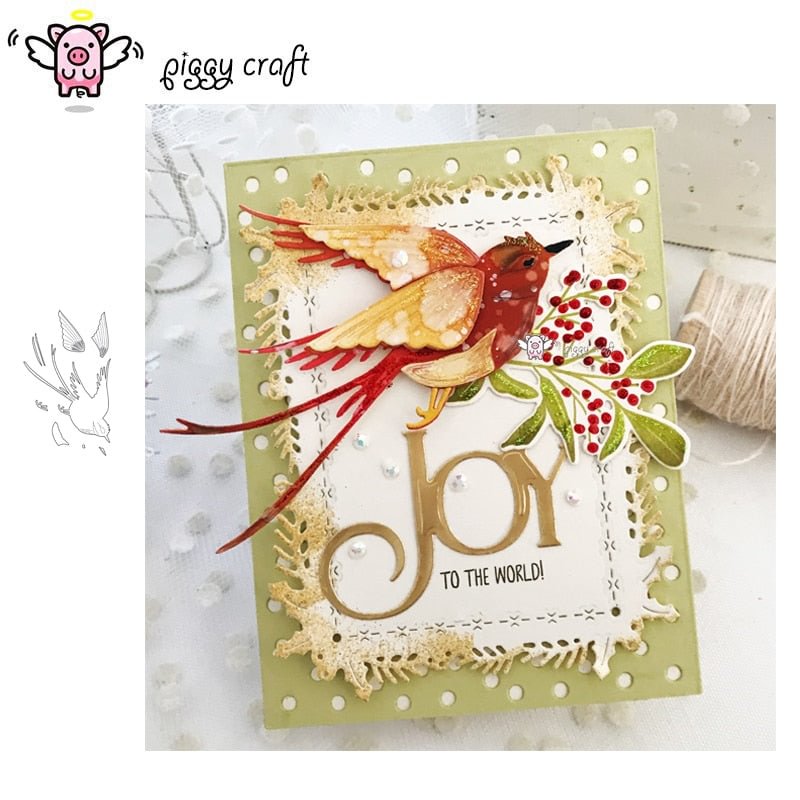 Piggy Craft metal cutting dies cut die mold Bird decoration Scrapbook paper craft knife mould blade punch stencils dies
