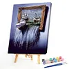 Waterfall Painting-Paint By Numbers Acrylic Painting 40*50cm(HOT)