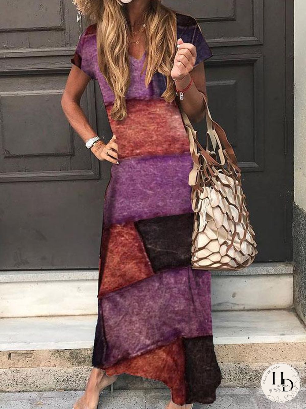 Loose Printed Casual Bohemia Dress