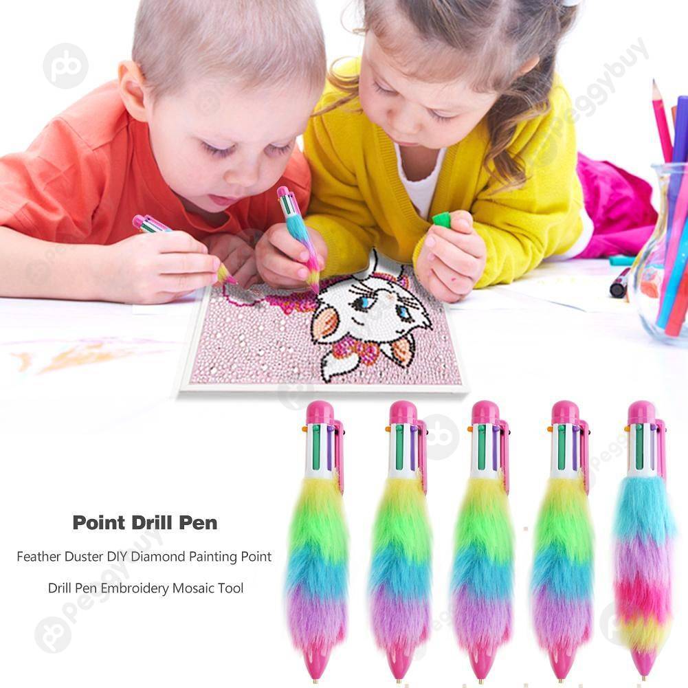 

Feather Duster DIY Embroidery Diamond Painting Point Drill Pen Random Color, 501 Original