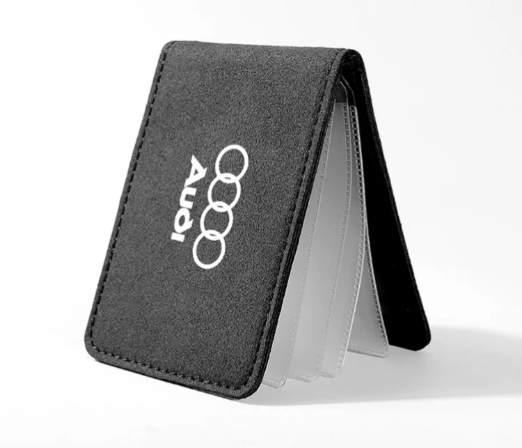 Car logo driver's license leather case card holder
