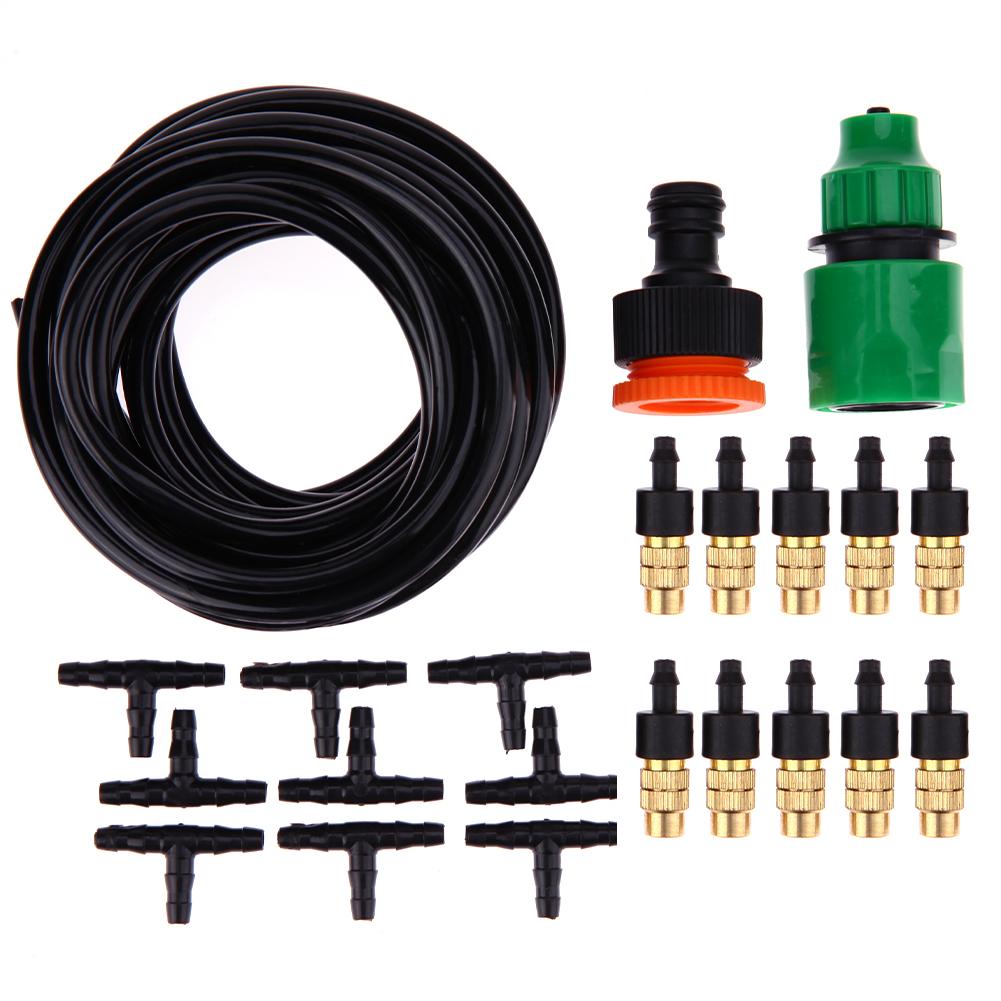 

Outdoor Garden Misting Cooling System Fitting 4/7mm Hose 10pcs Nozzles Kit, 501 Original