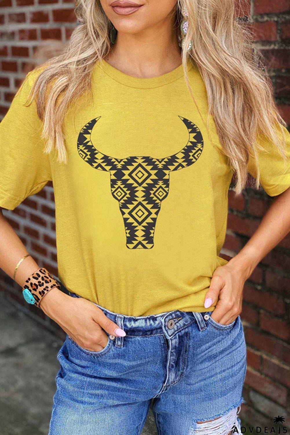 Aztec Buffalo Graphic Tee
