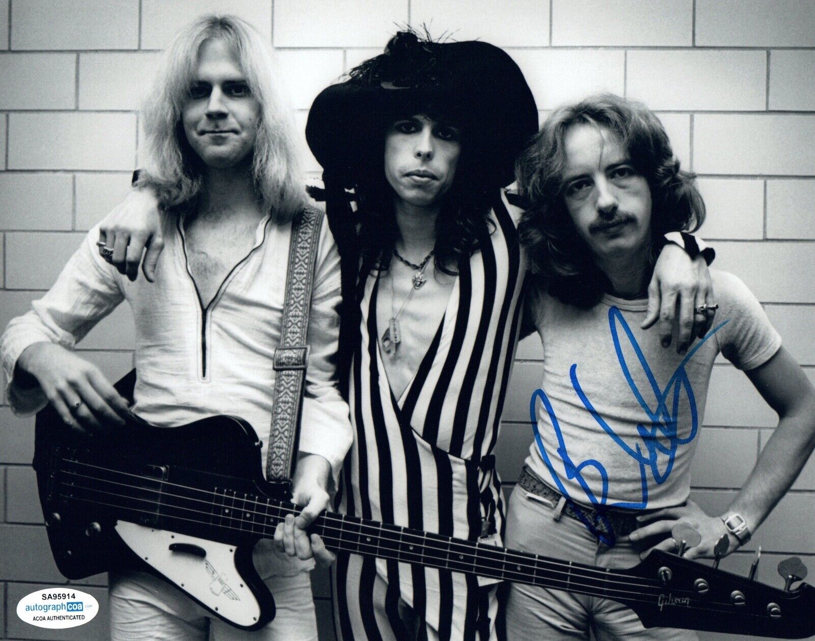 Brad Whitford Signed Autographed 8x10 Photo Poster painting Aerosmith Guitarist ACOA COA