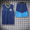 2024/2025 Palmeiras pre-match training Blue Jersey+Shorts 1:1 Thai Quality