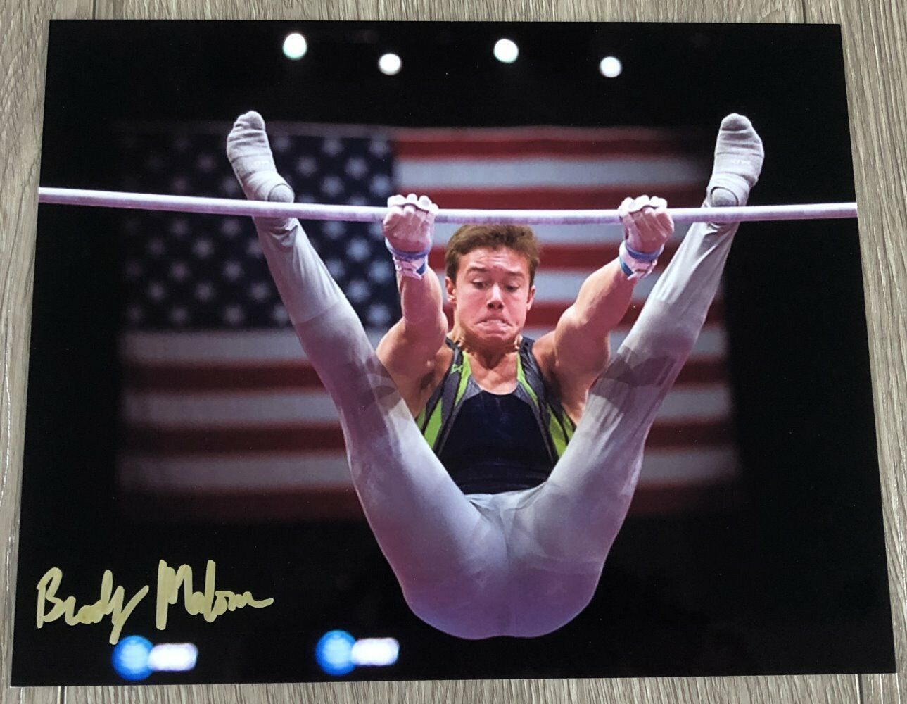 BRODY MALONE USA MEN'S GYMNASTICS SIGNED AUTOGRAPH 8x10 Photo Poster painting B w/EXACT PROOF