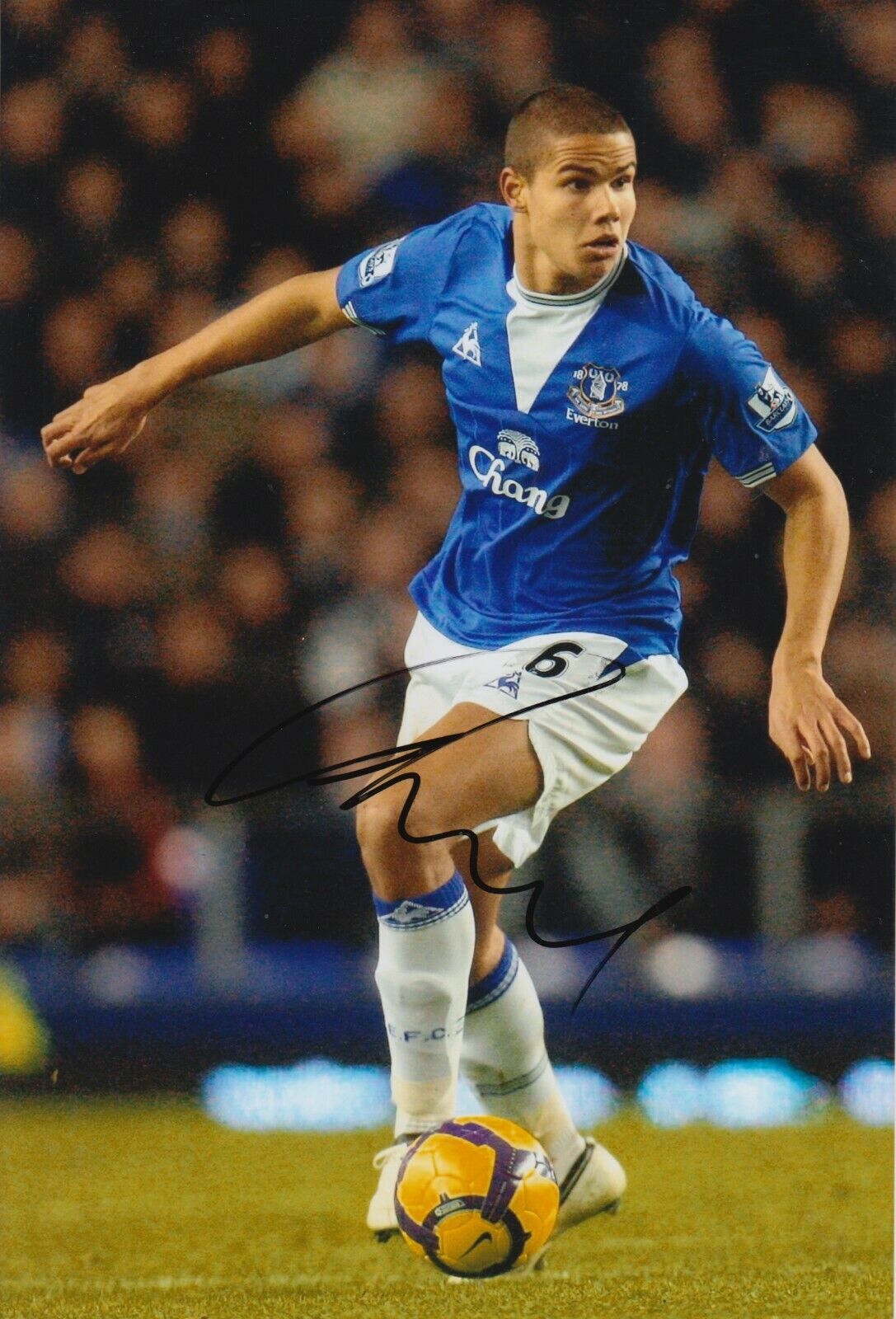 Jack Rodwell Hand Signed 12x8 Photo Poster painting - Everton Autograph.