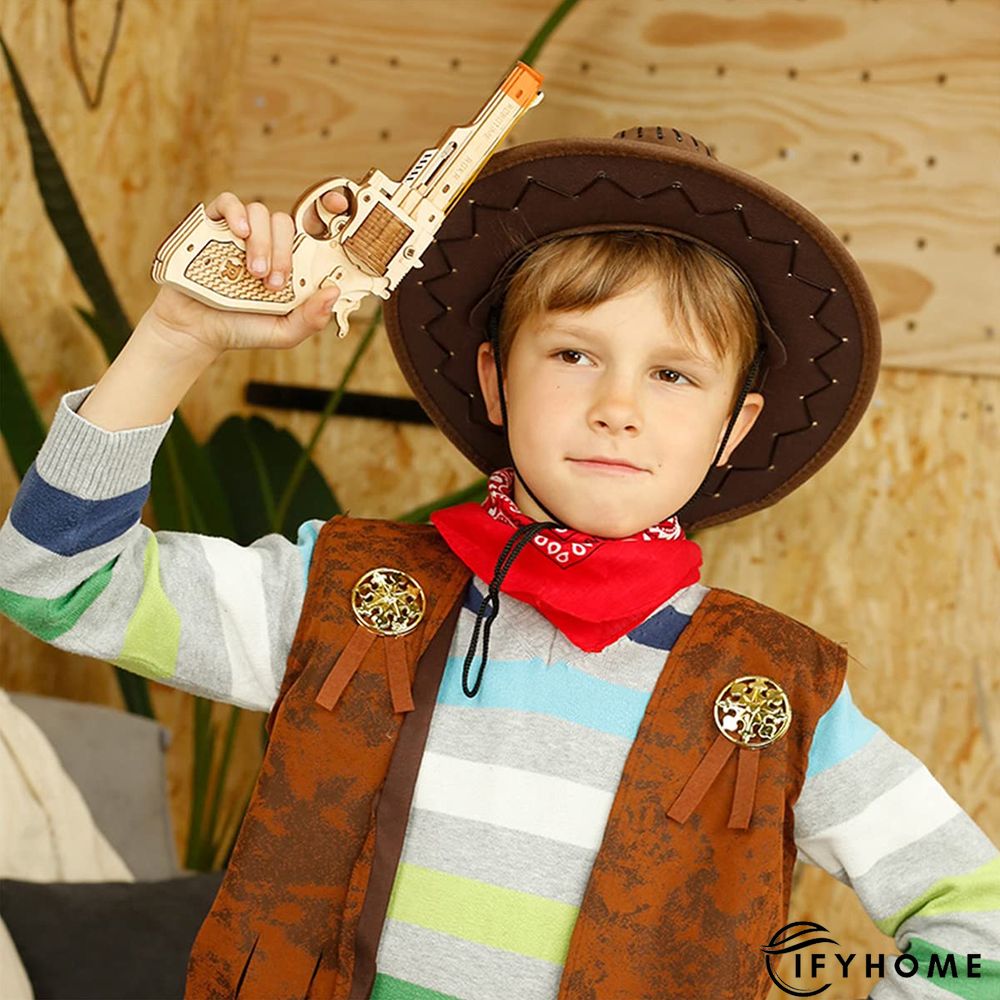 Wooden Pistol Assembled Toy DIY | IFYHOME