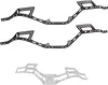 AMK RC Frame Chassis Kit for 1/10 RC Rock Crawle, Gen2 Carbon Fiber LCG Chassis Rails Kit, 72g Lightweight Thickened Cheater Rigs Frame Rails for 1/10 RC Rock Crawler Axial SCX10 (Gen2 LCG Chassis Kit)