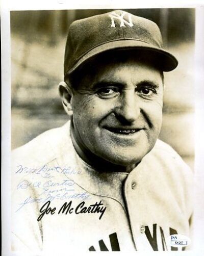 Joe Mccarthy Signed Jsa Certed 8x10 Photo Poster painting Autograph Authentic