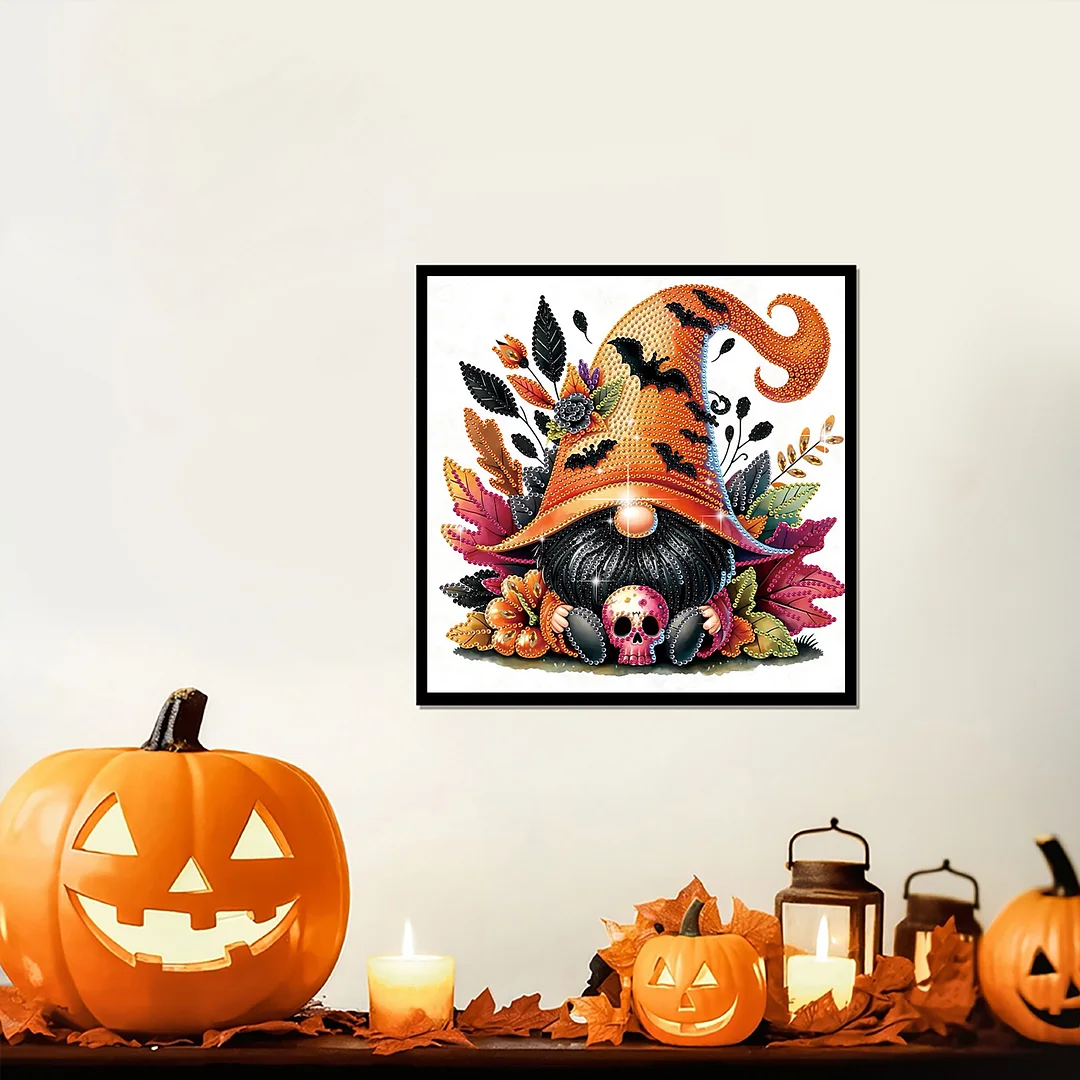 Diamond Painting - Partial Special Shaped Drill - Halloween Owl(Canvas|30*30cm)
