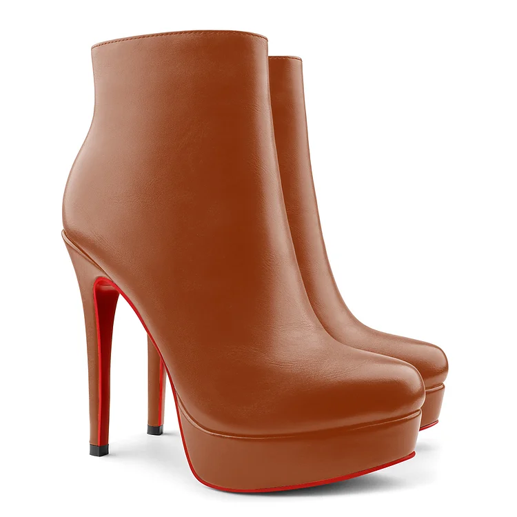 120mm Women's Platform Fashion Bianca Booty Red Bottom Heels VOCOSI VOCOSI