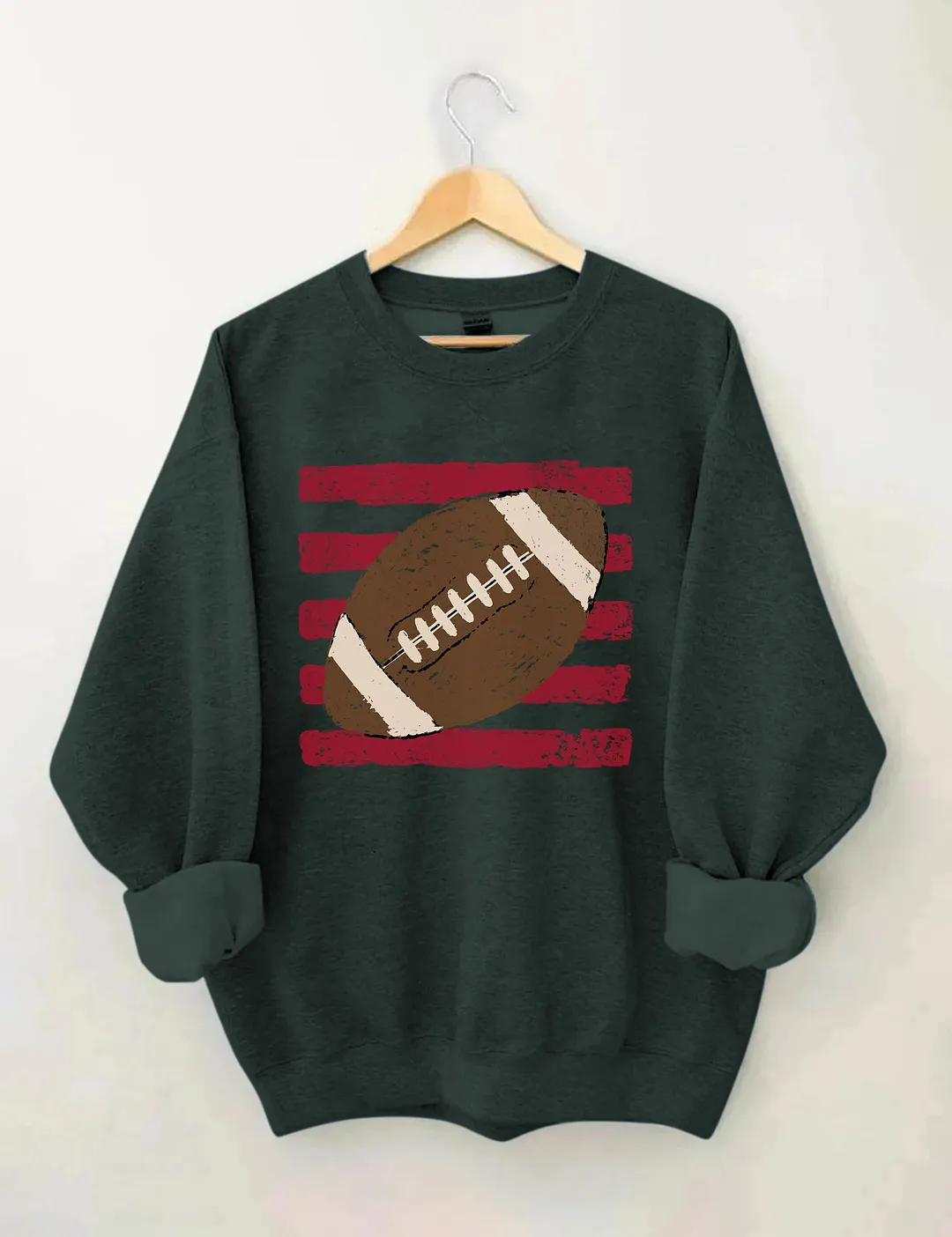Striped Football Ball Sweatshirt