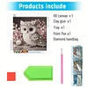 Eule e speziell geformte 5D-DIY-Teilbohrer-Diamanten-Punkte-Edelstein-Kunst-Kits f&uuml;r Erwachsene Anf&auml;nger-Wohnaccessoires Diamanten-Gem&auml;lde Edelsteinku