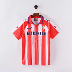 1995/1996 Retro Atletico Madrid Home Soccer Jersey 1:1 Thai Quality