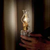  Kerosene Oil Lamps Glass Kerosene Lamp Classic Indoor Hurricane Lantern with Handle Oil Lamp Vintage Glass Kerosene Wick with Fire Control Knob portable