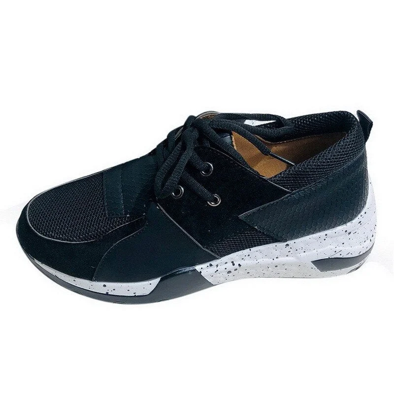 2021Women Patchwork Vulcanized Shoes Summer Thick Bottom Breathing Sneakers Ladies Mixed Color Sports Shoes Large Size Shoes