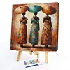 (US Only)Paint By Numbers Kit On Canvas DIY Oil Art African Woman Home Wall Decor 40x40cm
