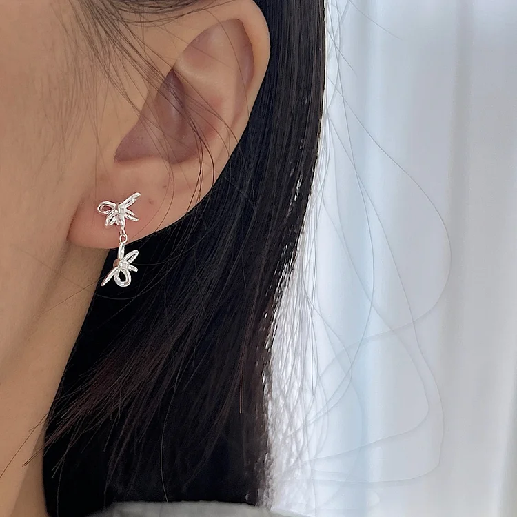 スーパーセール 50％（福袋 silver925 シルバー925 リボンピアス LY4347 アクセサリー