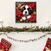 (40*40cm)Xmas Dog - Square Partial AB Drill Diamond Painting