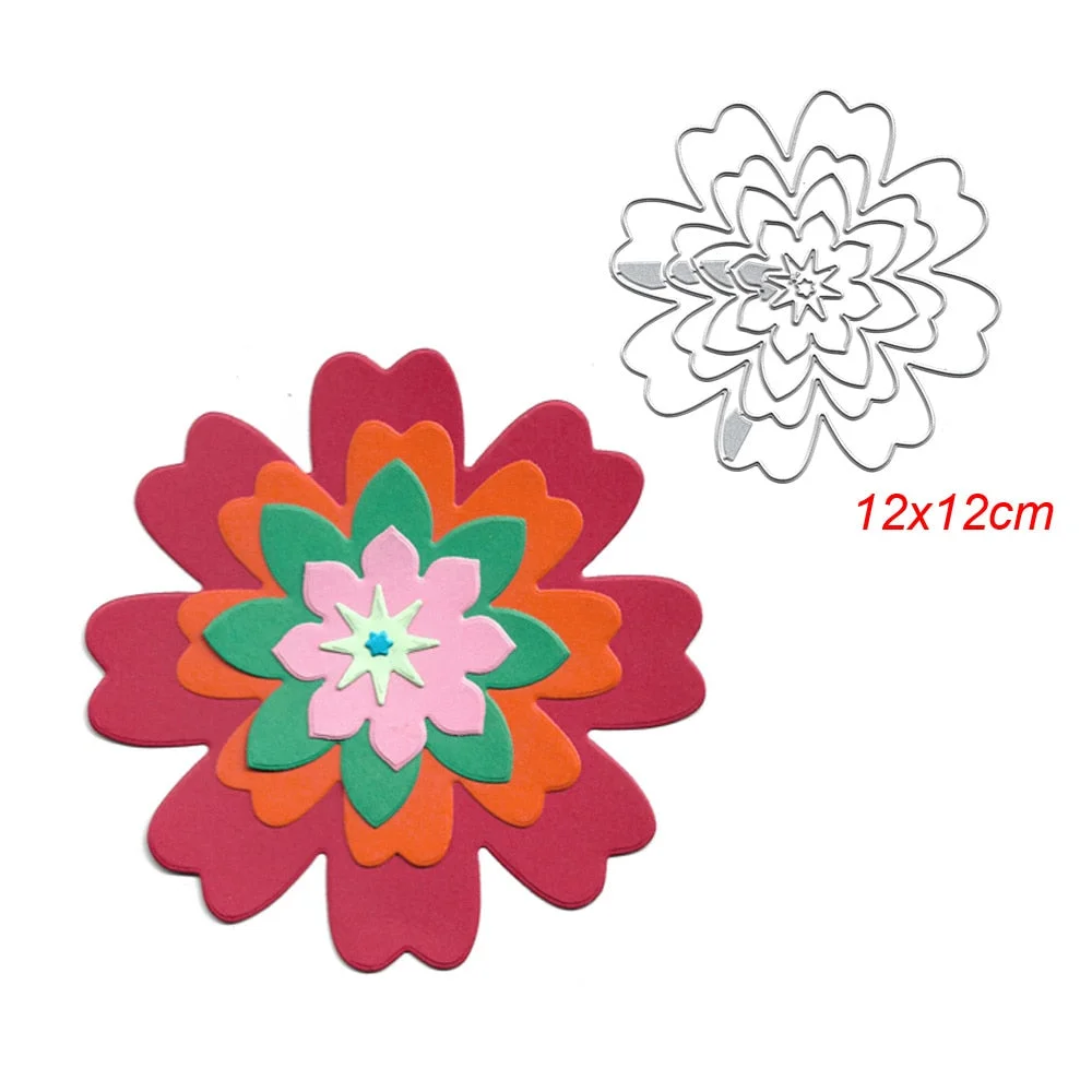 Square Star Heart Rectangle Circle Dies Frame Metal Cutting Die For DIY Scrapbooking Paper Cards Die Cuts Photo Album Making