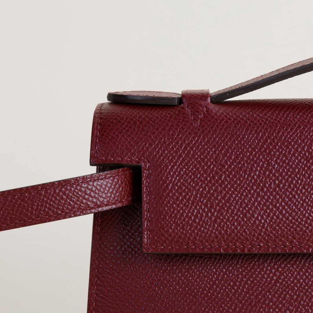 Kelly pochette Epsom 55 Rouge H GHW