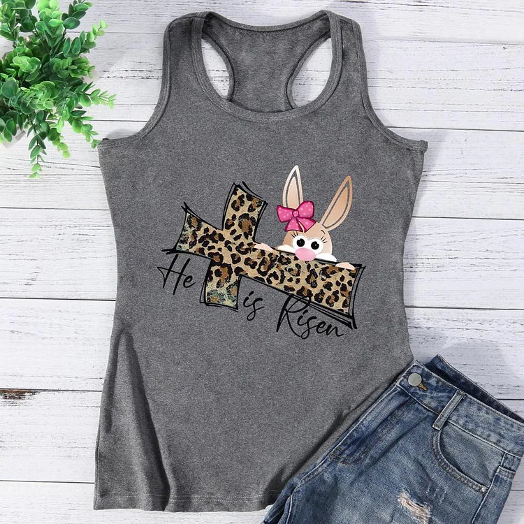 He is Risen Easter Vest Top-Annaletters