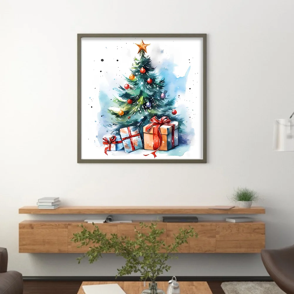 DIY Stamped Cross Stitch 11CT Full Embroidery 50*50cm - Christmas Tree