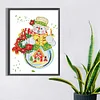 Diamond Painting-DIY Crystal Rhinestone Green Snowman