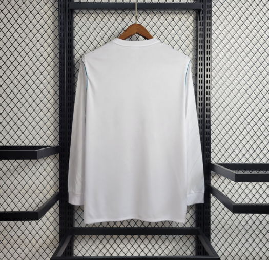 Retro 17/18 Real Madrid Home Long Sleeve Football Shirt Thai Quality