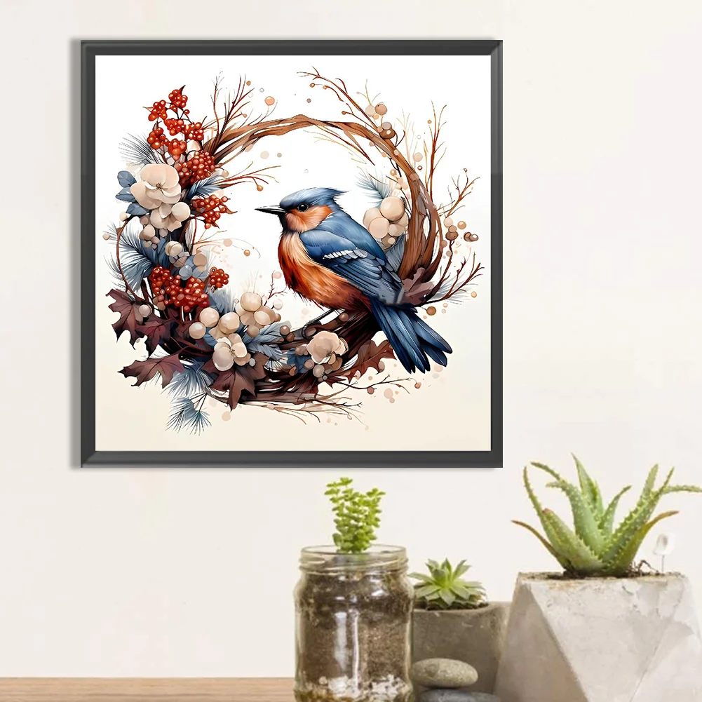 Diamond Painting - Full Round Drill - Garlan Bird(Canvas|40*40cm)