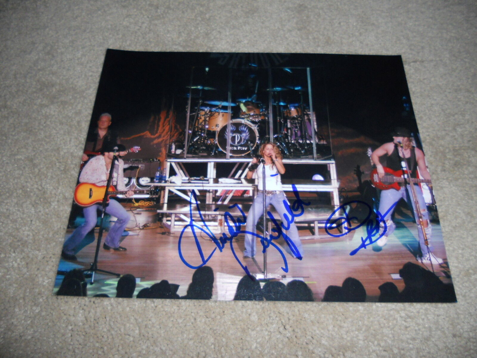 Trick Pony Band Signed Autographed Live 8x10 Music Photo Poster painting x 2 Heidi & Ira #1