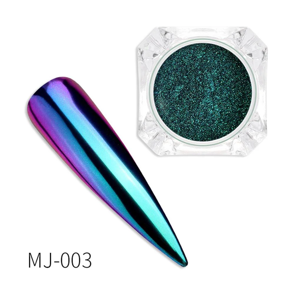 0.2g/ Box Glitter Magic Mirror Dust Powder Chameleon Aurora Nail Art Chrome Pigment Nail Decoration DIY Nail Art Glitter Tools
