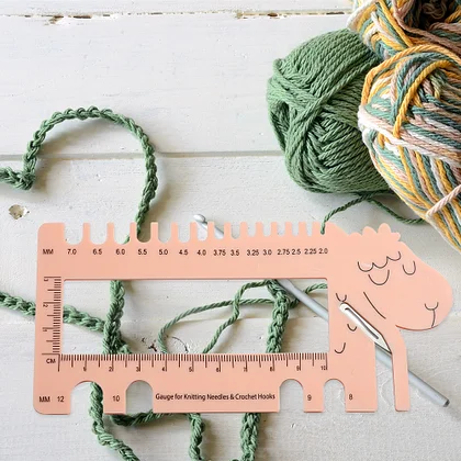 Crochet Hook Set Yarn Knitting Needles with Knit Gauge Scissors