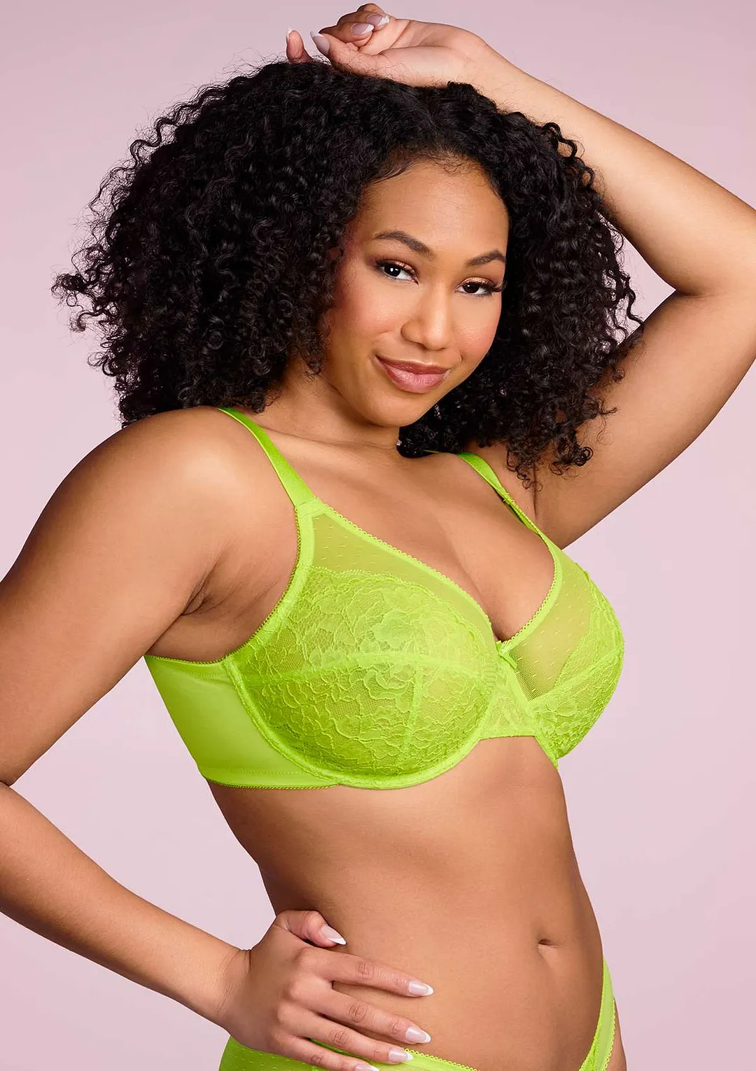 Enchante Unlined Non-padded Lace Underwire Bra