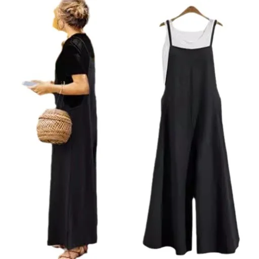 Uveng Uveng Summer High-Rise Broad-Legged Trousers Female New Students Loose Thin Casual Solid Color Simple Slings