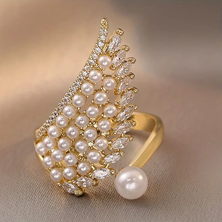 Pearl Wing Ring