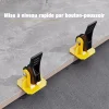 50/100 Pi&egrave;ces Carrelage positionnement leveler carrelage pose outil avec broches de 1,5 mm