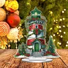 2D Flat Christmas Lighthouse Print DIY Table Top Diamond Painting Ornament Kits