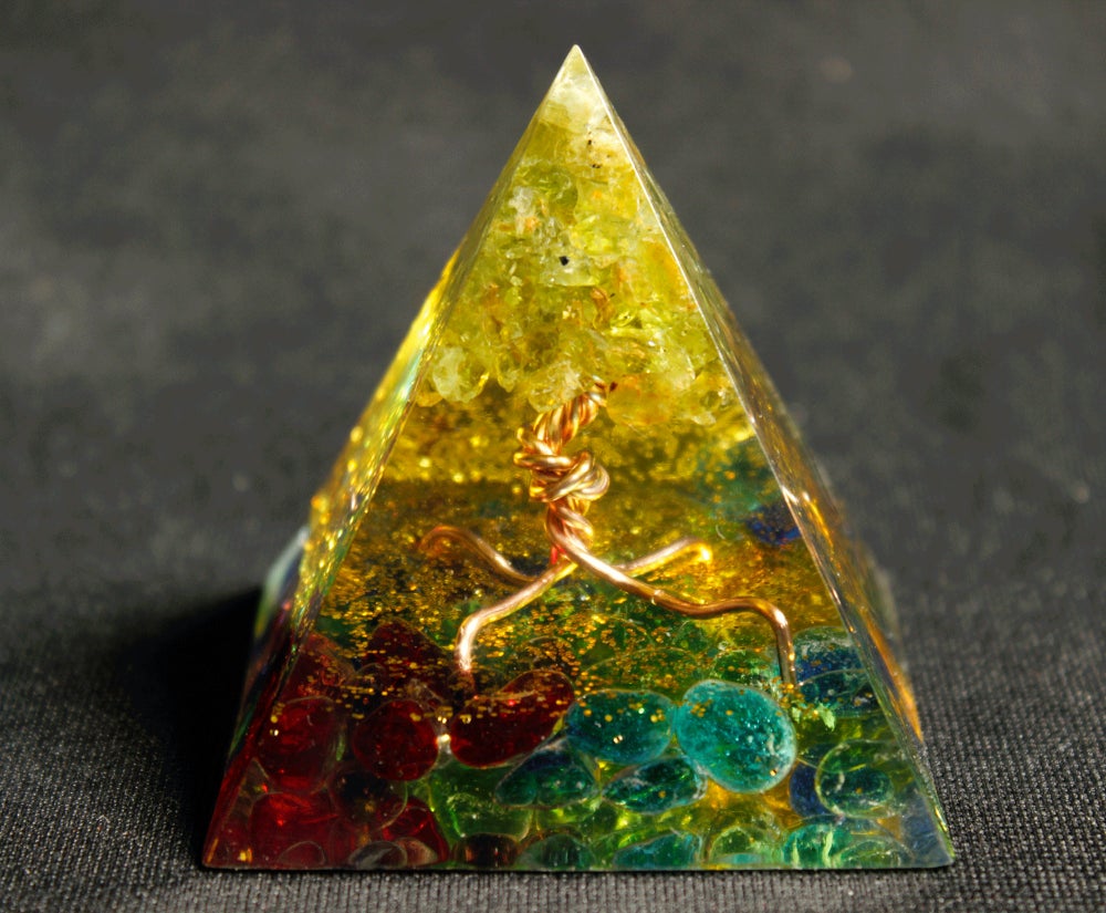 

Orgone Pyramid Chakra - Tree of Life, 501 Original
