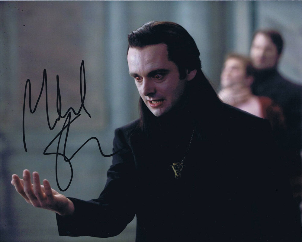 Michael Sheen HAND SIGNED Twilight 10x8 Photo Poster painting AFTAL COA