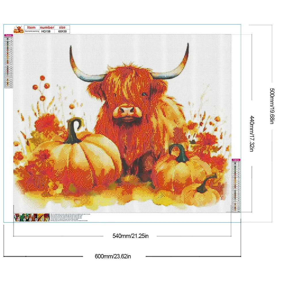 Diamond Painting - Full Round Drill - Pumpkin Yak(Canvas|60*50cm)