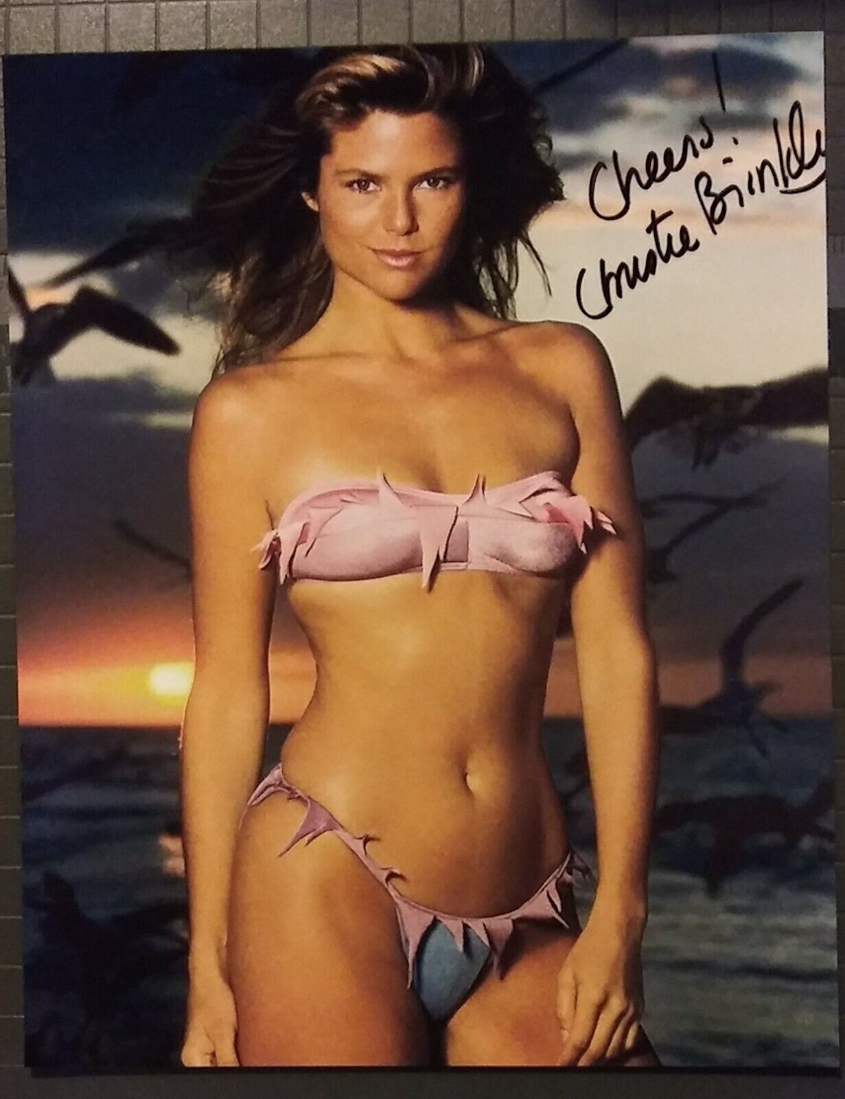 Christie Brinkley signed 8x10