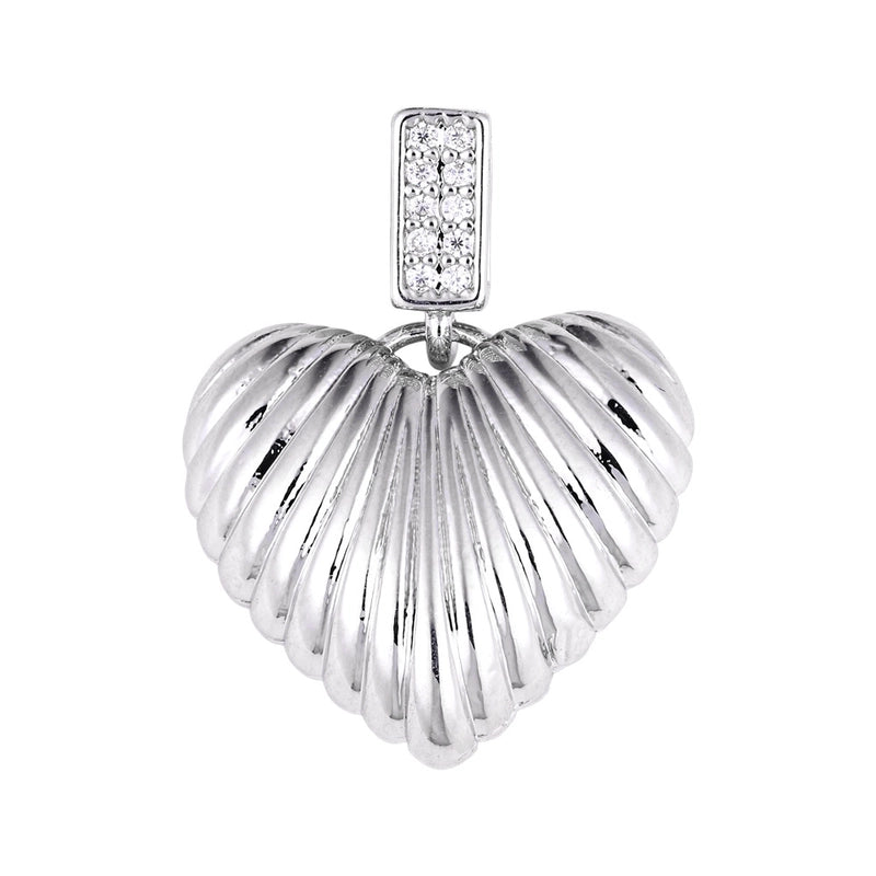 1 Piece Copper Zircon Four Leaf Clover Round Heart Shape Pendant Jewelry Accessories