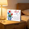 DIY 2027 Diamond Painting Calendar Art Kit Paper Desk Calendar Desktop Decoration Craft Kit