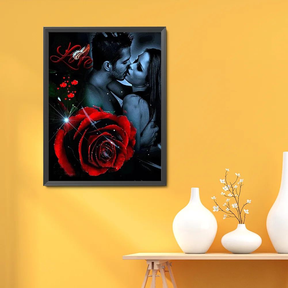 Diamond Painting - Full Round Drill - Rose Love